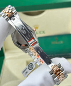 Đồng hồ Rolex DateJust mặt nâu Rep 11 bọc vàng thật nhà máy GM 31mm (1)