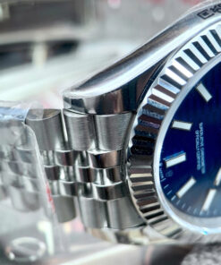 Đồng hồ Rolex Datejust nam ZF mặt xanh blue nếp gấp fake cao cấp 41mm