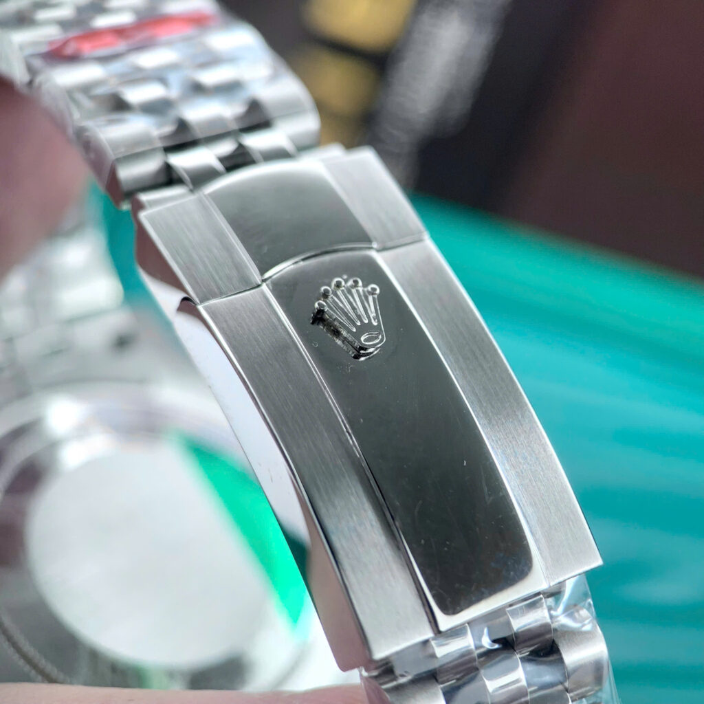 Đồng hồ Rolex Datejust nam ZF mặt xanh blue nếp gấp fake cao cấp 41mm