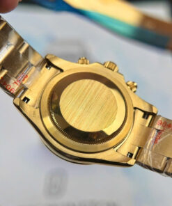 Đồng hồ Rolex Daytona Cosmograph nam vàng gold mặt xanh băng fake cao cấp 40mm