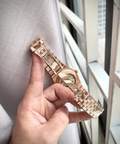 Đồng hồ Rolex Land – Dweller nam rose gold cọc dạ quang fake cao cấp 41mm