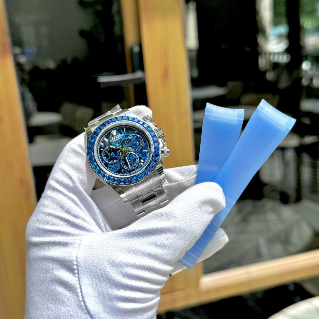 Đồng hồ Rolex Replica 11 Daytona Arolla Challenge đính đá bộ máy cơ tự động 40mm (2)