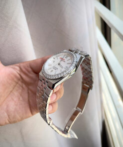 Đồng hồ Rolex fake 11 Land – Dweller nam cọc số dạ quang đính đá 41mm