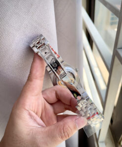 Đồng hồ Rolex fake 11 Land – Dweller nam mặt tổ ong trắng 41mm