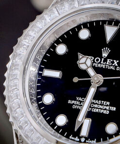 Đồng hồ Rolex nam Submariner đính full đá máy cơ nhật giá rẻ fake cao cấp 40mm