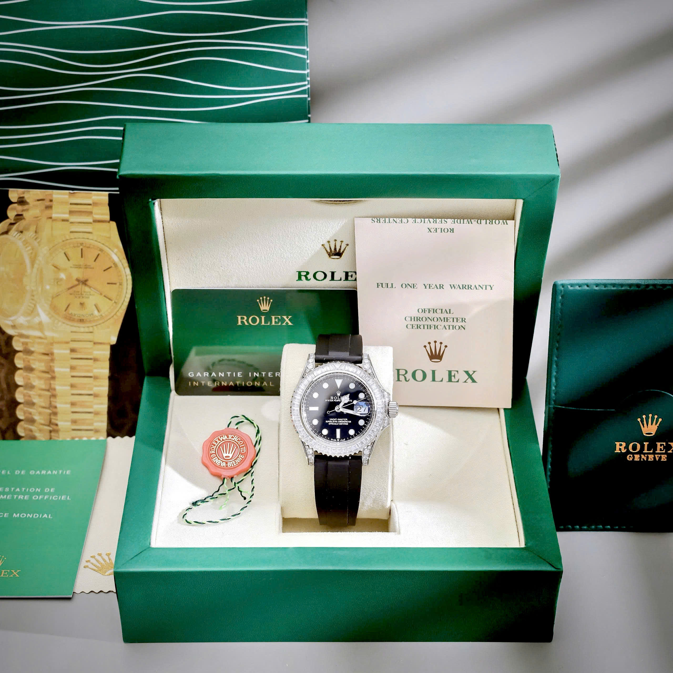 Đồng hồ Rolex nam Submariner đính full đá máy cơ nhật giá rẻ fake cao cấp 40mm (2) Đồng hồ Rolex nam Submariner đính full đá máy cơ nhật giá rẻ fake cao cấp 40mm