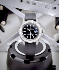 Đồng hồ Rolex nam Submariner đính full đá máy cơ nhật giá rẻ fake cao cấp 40mm