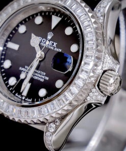 Đồng hồ Rolex nam Submariner đính full đá máy cơ nhật giá rẻ fake cao cấp 40mm