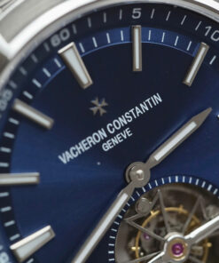 Đồng hồ Vacheron Constantin 6000V Replica 11 màu xanh blue dây da 42,5mm (2)