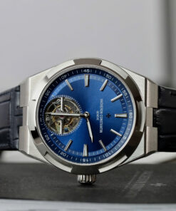 Đồng hồ Vacheron Constantin 6000V Replica 11 màu xanh blue dây da 42,5mm (2)