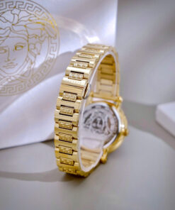 Đồng hồ nữ Versace Greca Lady vàng gold dây kim loại like auth 36mm