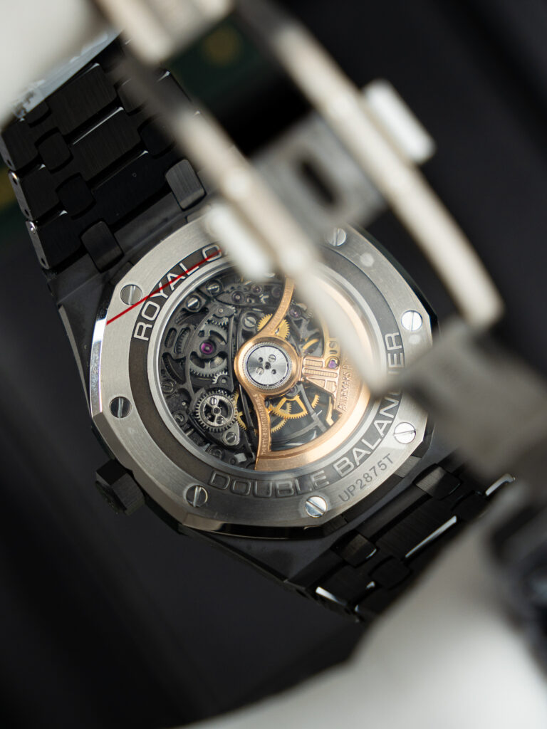 Đồng hồ Audemars Piguet Replica 11 Royal Oak 15416 vỏ gốm đen mặt lộ cơ nhà máy THB 41mm (2)