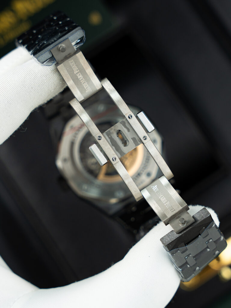 Đồng hồ Audemars Piguet Replica 11 Royal Oak 15416 vỏ gốm đen mặt lộ cơ nhà máy THB 41mm (2)