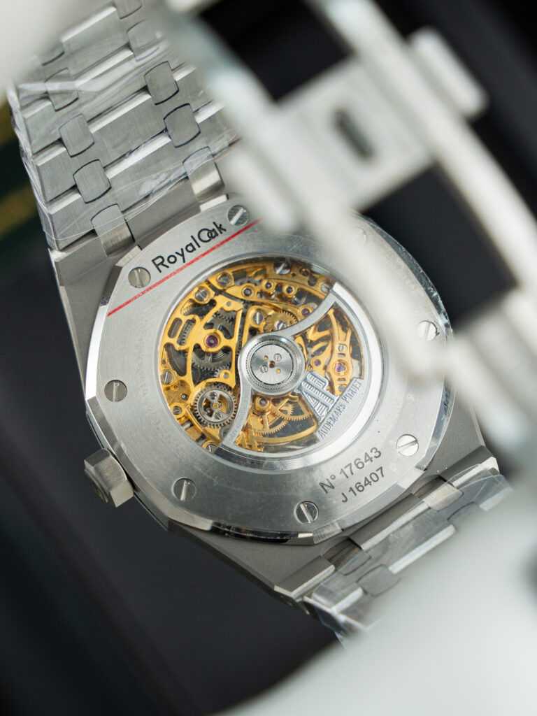 Đồng hồ Audemars Piguet Royal Oak Openworked 15407 Rep 11 mặt màu vàng lộ cơ nhà máy THB 41mm (2)