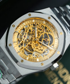 Đồng hồ Audemars Piguet Royal Oak Openworked 15407 Rep 11 mặt màu vàng lộ cơ nhà máy THB 41mm (2)