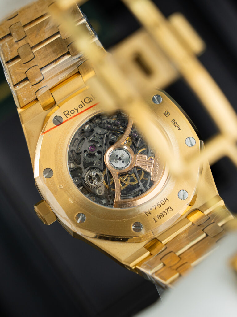 Đồng hồ Audemars Piguet Royal Oak Openworked 15407 Replica 11 mạ vàng mặt lộ cơ xưởng THB 41mm (2)