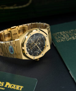 Đồng hồ Audemars Piguet Royal Oak Openworked 15407 Replica 11 mạ vàng mặt lộ cơ xưởng THB 41mm (2)