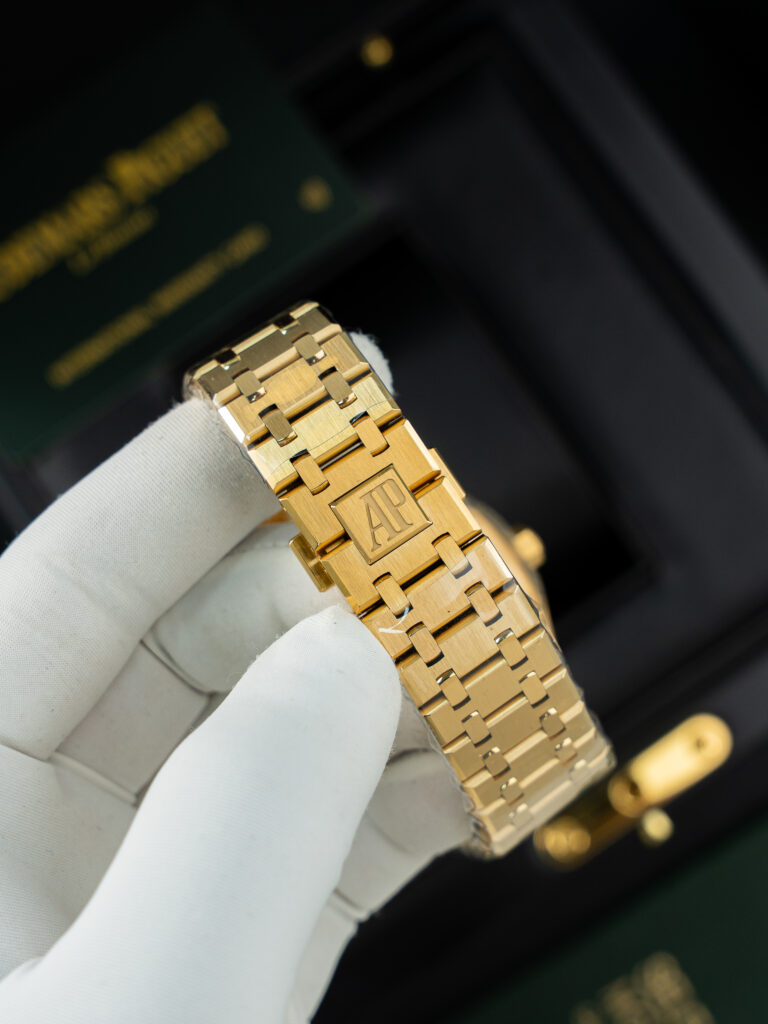 Đồng hồ Audemars Piguet Royal Oak Openworked 15407 Replica 11 mạ vàng mặt lộ cơ xưởng THB 41mm (2)