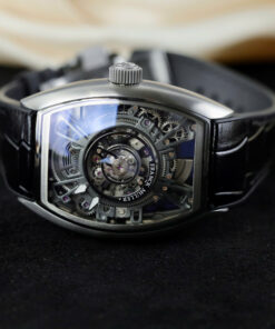 Đồng hồ Franck Muller Replica 11 Curvex CX Grand Central máy tourbillon dây cao su 42x56mm (2)