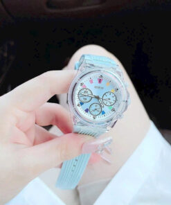 Đồng hồ Guess Eco Friendly nữ dây cao su xanh blue like auth 39mm