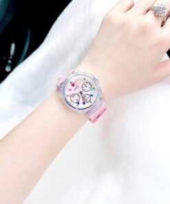 Đồng hồ Guess Eco Friendly nữ màu hông dây cao su like auth 39mm