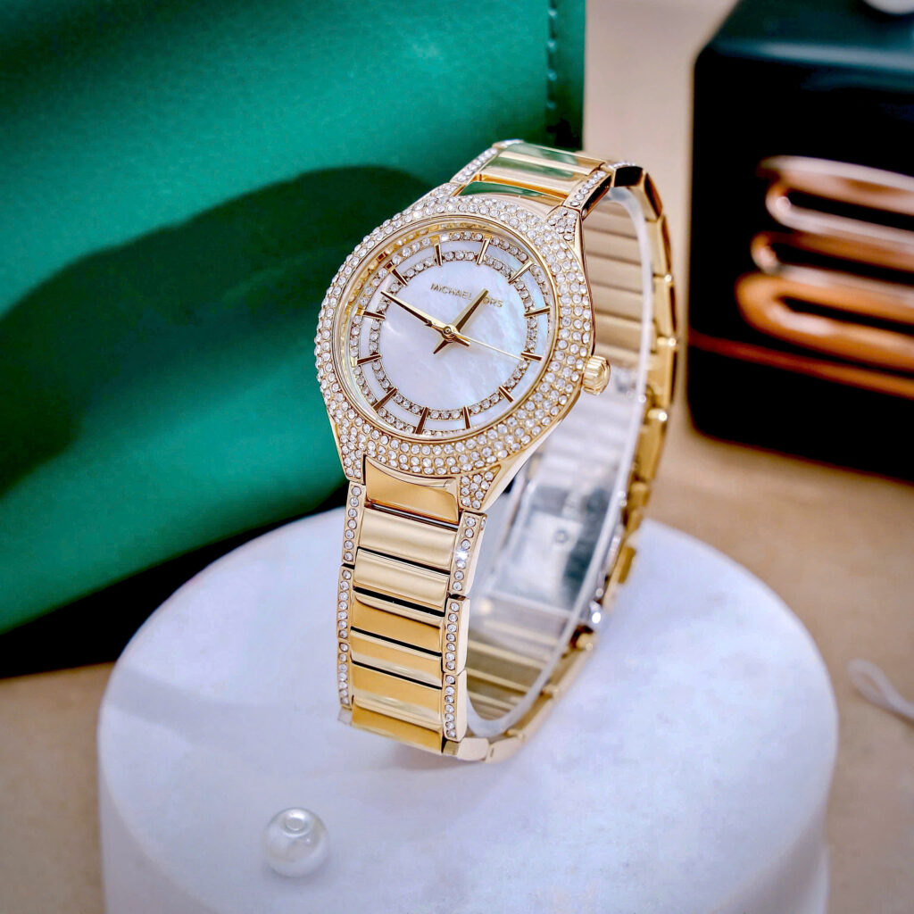 Đồng hồ Michael Kors Outlet Sylvia MK4655 đính đá like auth 33mm