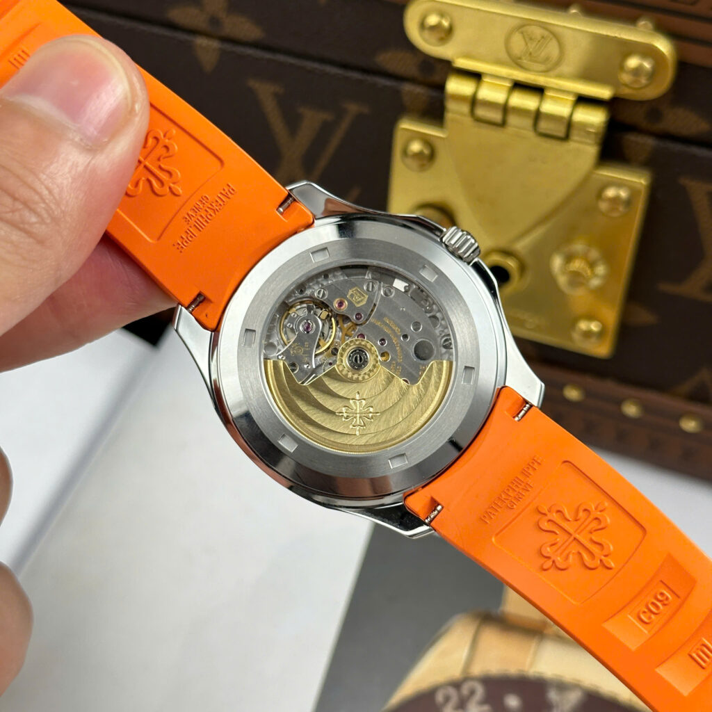 Đồng hồ Patek Philippe Aquanaut 5167 Rep 11 mặt xám dây cam nhà máy BBF tinh chỉnh 40mm (2)