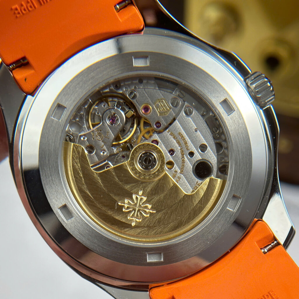 Đồng hồ Patek Philippe Aquanaut 5167 Rep 11 mặt xám dây cam nhà máy BBF tinh chỉnh 40mm (2)