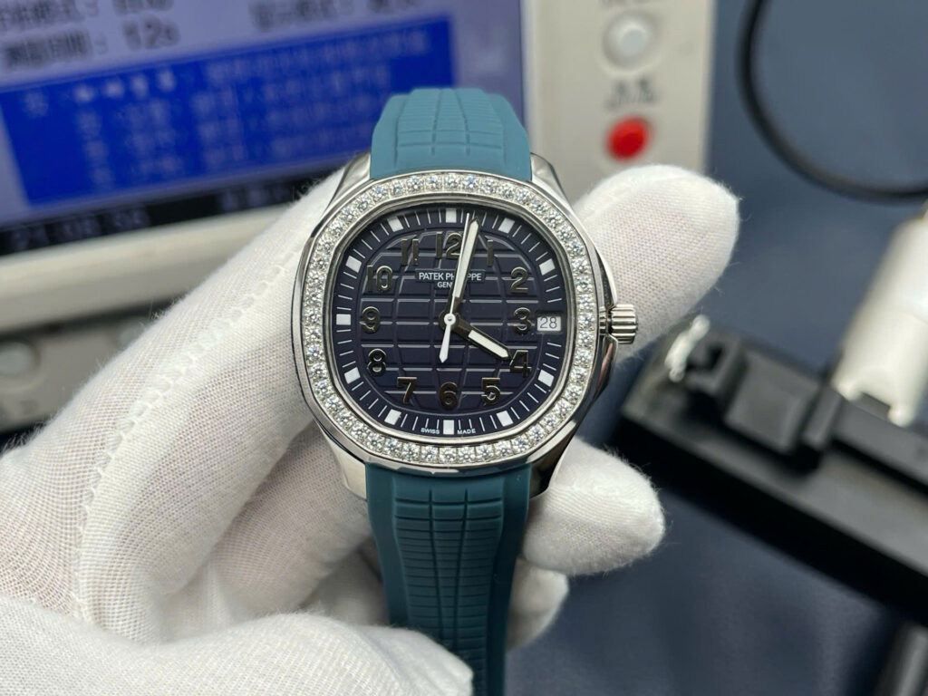 Đồng hồ Patek Philippe Aquanaut 5268G Replica 11 máy cơ Thuỵ Sỹ đính đá xưởng PPF 38,8mm (3)