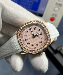 Đồng hồ Patek Philippe Aquanaut 5268R màu trắng replica cao cấp máy cơ xưởng PPF 38,8mm (9)