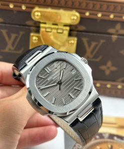 Đồng hồ Patek Philippe Nautilus 5711R Rep 11 mặt xám dây da cao cấp xưởng BBF 40mm (1)