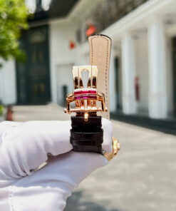 Đồng hồ Patek Philippe Nautilus 5724 Replica 11 bọc vàng thật 18K + đính ruby baguette đỏ 40mm (2)