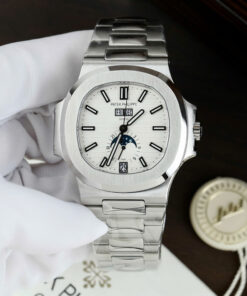 Đồng hồ Patek Philippe Nautilus 5726 Replica 11 mặt trắng máy cơ Thụy Sỹ nhà máy PPF 40 (2)