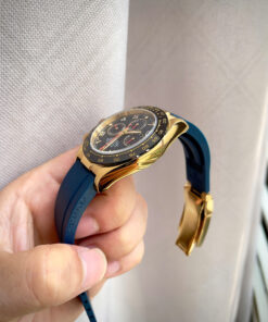 Đồng hồ Rolex Daytona Cosmograph vàng gold dây cao su xanh fake 11 40mm