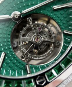 Đồng Hồ Audemars Piguet Replica 11 Royal Oak Selfwinding Flying Tourbillon 26730BC mặt xanh lá cây baguette 41mm (2)