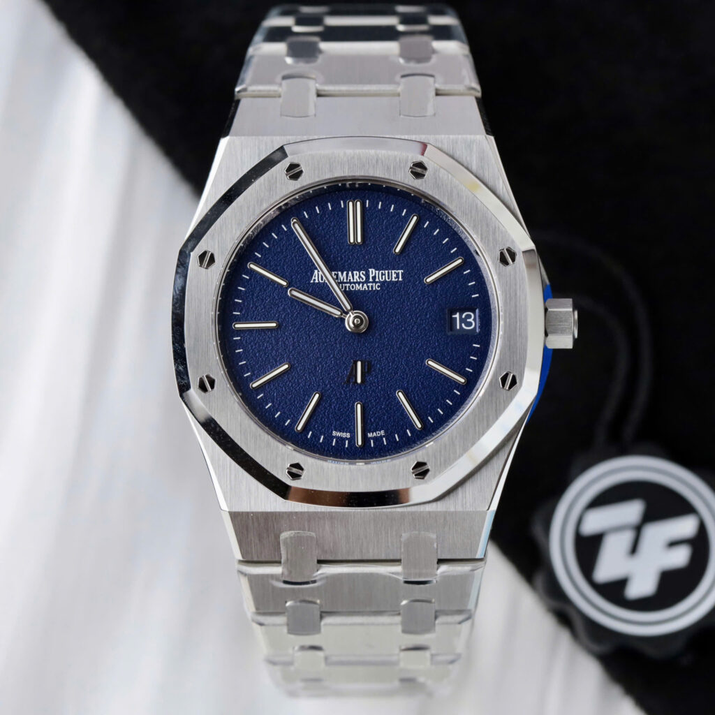 Đồng hồ Audemars Piguet Rep 11 Royal Oak Jumbo Extra-thin 16202 mặt số grained tuscan xưởng ZF 39mm (2)