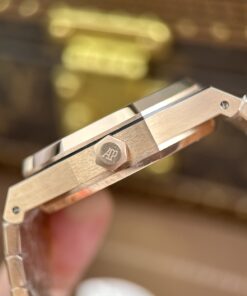 Đồng hồ Audemars Piguet Replica 11 Royal Oak Selfwinding Flying Tourbillon 26730OR mặt xám dây kim loại 41mm (2)