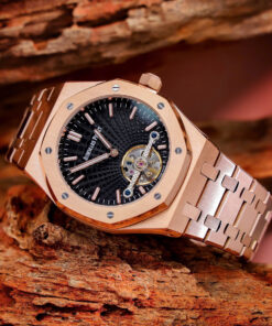 Đồng hồ Audemars Piguet Royal Oak Tourbillon nam vàng gold fake cao cấp 42mm