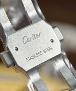 Đồng hồ Cartier Santos Replica 11 nam mặt lộ cơ viền xanh dương nhà máy MLF 39 (2)