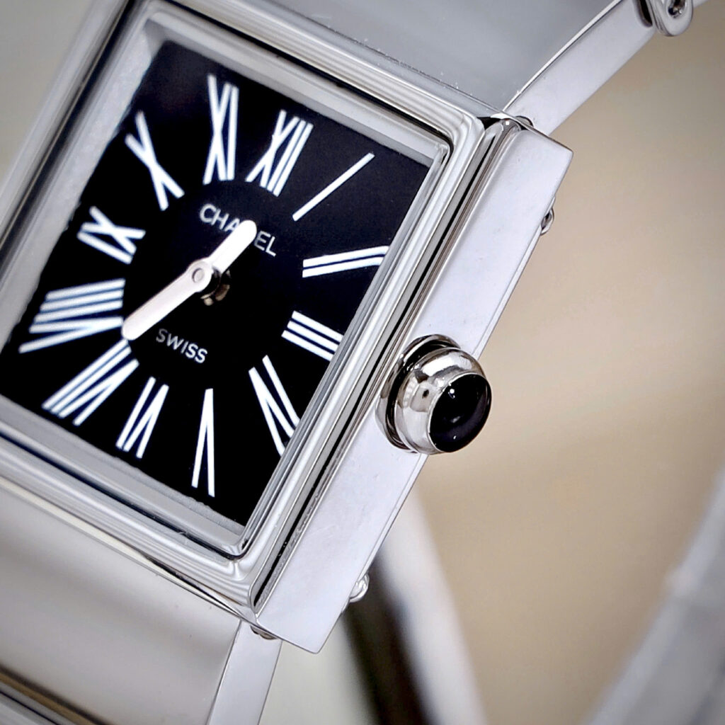 Đồng hồ Chanel Mademoiselle Ladies H0826 mặt vuông cọc số la mã like auth 22x23mm
