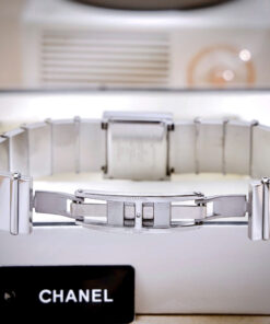 Đồng hồ Chanel Mademoiselle Ladies H0826 mặt vuông cọc số la mã like auth 22x23mm