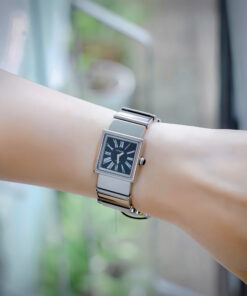 Đồng hồ Chanel Mademoiselle Ladies H0826 mặt vuông cọc số la mã like auth 22x23mm