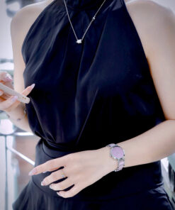 Đồng hồ Coach Tristent Purple nữ dây kim loại máy quazrt nhật like auth 30mm