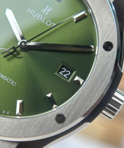 Đồng hồ Hublot Replica 11 Classic Fusion Titanium mặt xanh lá cây máy cơ Thụy Sỹ xưởng JJZ 42mm (2)