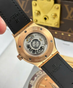 Đồng hồ Hublot nam Replica 11 Classic Fusion King Gold mặt xám máy cơ Thụy Sỹ xưởng JJZ 42mm (2)