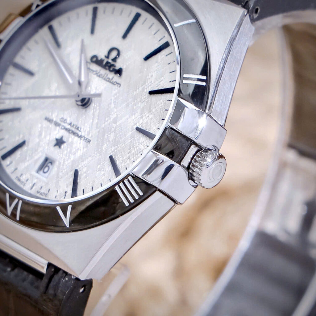Đồng hồ Omega Constellation nam máy cơ nhật giá rẻ fake cao cấp 41mm