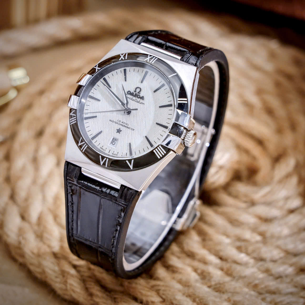 Đồng hồ Omega Constellation nam máy cơ nhật giá rẻ fake cao cấp 41mm (3) Đồng hồ Omega Constellation nam máy cơ nhật giá rẻ fake cao cấp 41mm