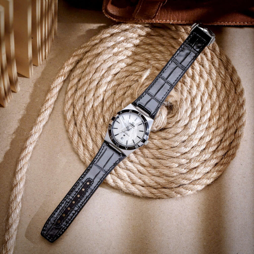 Đồng hồ Omega Constellation nam máy cơ nhật giá rẻ fake cao cấp 41mm