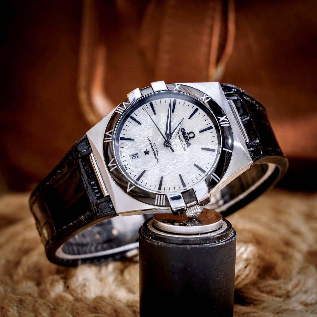 Đồng hồ Omega Constellation nam máy cơ nhật giá rẻ fake cao cấp 41mm (9) Đồng hồ Omega Constellation nam máy cơ nhật giá rẻ fake cao cấp 41mm