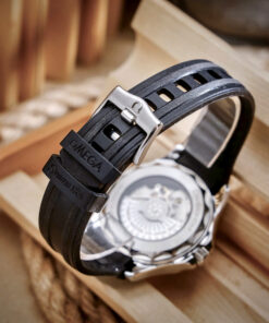 Đồng hồ Omega Seamaster Nam dây cao su mặt trắng máy cơ nhật giá rẻ 42mm